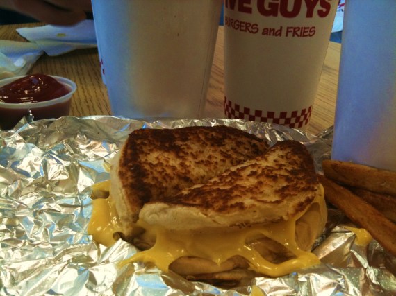 The burger buns taste like burger buns